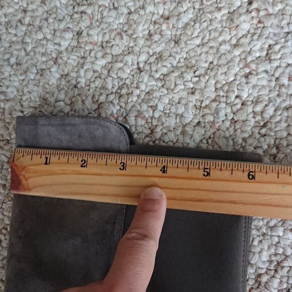 Stuart Weitzman taupe gray Suede 5050 KNEE-HIGH Boots size 7.5 - Picture 11 of 15